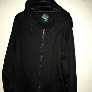 Black Zip-Up Hoodie